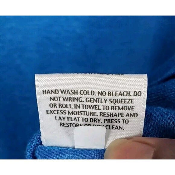 Eileen Fisher Blouse Top XL Linen Silk Turquoise Blue Casual‎ Work Quiet Luxury - Picture 5 of 6